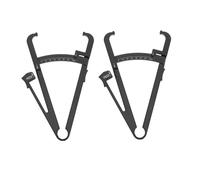 VERDANVERSE 2pcs Skinfold Caliper Body Fat Tester with Centimeter Scale for Men and Women Body Fat Measurement Tool with Tape Measure for Accurate Skinfold Thickness Analysis and Fitness