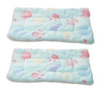 VERDANVERSE 2pcs Small Pet Sleep Mat Thickened Coral Fleece Cushion for Hamster Rabbit Squirrel Winter Warm Cozy Pad Portable Blanket for Travel and Home Use