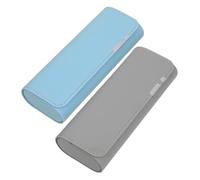 VERDANVERSE 2pcs Sunglasses Case Portable Travel Eyeglasses Box Stylish Pu Sunglass Protector Compact Storage for Women and Men Elegant Magnetic Closure Grey