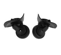 VERDANVERSE 2pcs Universal Silent Luggage Replacement Wheels Set Screws 360° Swivel Plastic Suitcase Castors for Repair