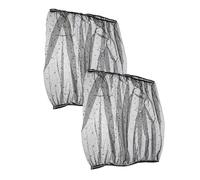 VERDANVERSE 2pcs Washable Nylon Mesh Netting Bird Cage Cover Protective Dust Guard Canopy for Parakeet House Birdcage Veil Skirt Floor Covering