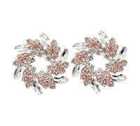 VERDANVERSE 2pcs Wedding Dress Full Diamond Brooch Women Pins Ladies Brooches Hat Brooch Pins for Jewelry Brooch Pin for Women Rhinestone Crystal Brooch Rhinestones Rose Gold