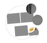 VERDANVERSE 3 Pcs Heat Resistant BBQ Grill Sheet Non Stick Barbecue Mesh Bags Reusable Barbecue Accessories for Indoor Grilling Prevent Food Sticking and Falling Through Cracks Easy to Clean