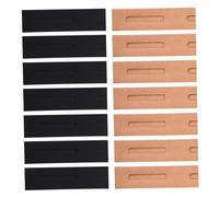 VERDANVERSE 30pcs Kraft Paper Pen Pouch and Pen Wrapping Bag Set Window Foldable Storage Sleeves for School Office and Business Use in Black and Brown Random Style