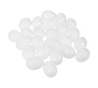VERDANVERSE 30Pcs Plastic Pigeon Eggs for Egg Realistic to Reduce Hatchability and Maintain Pigeons Mental Stability Suitable for Home and Aviary Use