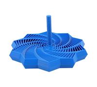 VERDANVERSE 3d Printed Medium Blue Star Sensory Fidget Spinner, Quiet Spiral Whirling Kinetic with Handle for Stress Relief and Focus, Suitable for Adults and Occupational Therapy