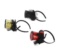 VERDANVERSE 3pcs Accessory Headband Girl Party Accessory Women Headwear Women Party 1920s Black Fascinator Black Fascinator Christmas Headpiece