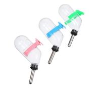 VERDANVERSE 3pcs Automatic Pet Leak-proof Water Feeders for Hamsters, Rabbits, Chinchillas - 60ml Colorful Drinking Bottles with Random Water Plugs, Small Animal Watering Supplies Random Color