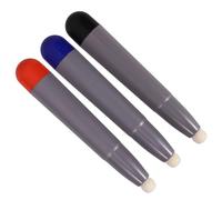 VERDANVERSE 3Pcs Capacitive Screen Stylus Pens for Electronic Whiteboards with Felt Tips Lightweight Portable Touchscreen Writing Pens in Red Blue Black for Tablets and Smartphones