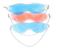 VERDANVERSE 3pcs Cooling Gel Eye Masks Ice Eye Mask Therapeutic for Pain Relief and Heat Stroke Cooling Suitable for Travel and Sleep Random Color