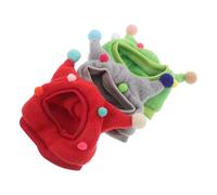 VERDANVERSE 3pcs Creative Pet Hat for Bearded Dragon Gecko Snake Small Reptile Lightweight Funny Horn Ball Caps with Comprehensive Protection Easy to Wear Costume Accessories for Outdoor