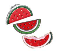 VERDANVERSE 3Pcs Cute Watermelon Brooch Pin Cartoon Fruit Shaped Lapel Pins for Clothing Shawl Clips Lightweight and Durable Accessories for Sweaters Dresses and Scarves