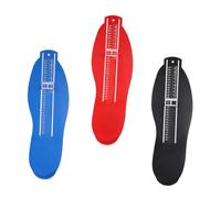 VERDANVERSE 3Pcs Foot Gauge Shoe Measurement Tool for Adults and Lightweight Foot Ruler with Precise Scale for Accurate Shoe Sizing at Home Store Red Black Blue