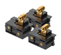 VERDANVERSE 3pcs Grooming Clipper Switch Replacement Power Control for Barber Clipper Portable Metal and Plastic Rocker Switch with Screws for Barber Shop and Home Use