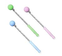 VERDANVERSE 3Pcs Handheld Acupoint Massage Hammer with Non-Slip Handle for Deep Muscle Relaxation and Trigger Point Therapy Ergonomic Silicone Spring Design for Back Neck Waist Random Color