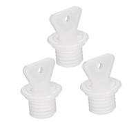VERDANVERSE 3Pcs Hot Water Bottle Lid Plug White 2.1Cm Inner Diameter 1.7Cm Height Leakproof Replacement Stopper for Hot Water Bags Suitable for Home and Travel