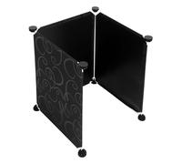 VERDANVERSE 3pcs Litter Box Splash Guard for Cats and Dogs Pp Resin Privacy Screen Odor Prevention and Effortless Cleaning, Suitable for Homes and Traveling, Fits Standard Puppy Pads