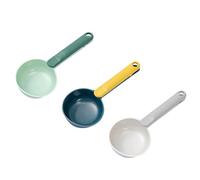 VERDANVERSE 3pcs Multi Purpose Plastic Grain Scoops Lightweight Portable Rice and Flour Measuring Ladles with Smooth Edges for Household Cooking and Storage