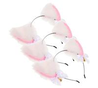 VERDANVERSE 3Pcs Plush Cat Ear Headbands Soft Furry Headdress for Cosplay Birthday Parties Christmas Masquerade Hair Accessories Cute Novelty Costume