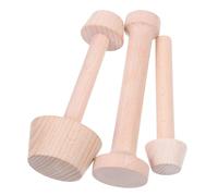 VERDANVERSE 3pcs Wooden Egg Tart Molds Non Stick Mini Baking Pans for Pies Muffins Tartlets Eco Friendly Pastry Tamper for Afternoon Tea Banquets and Family Cooking