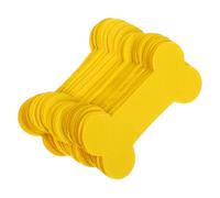 VERDANVERSE 4 Packs Pet Memorial Paper Bone Shape Yellow Ancestral Coin Ritual Worship Paper for Dog Loss Ceremony Thick Chinese Spirit Offering and Tribute