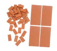 VERDANVERSE 40pcs Miniature Bricks for Diy Projects Garden Bricks Thin Micro Detailing for Miniature Scenery Terrarium Dollhouse Decor