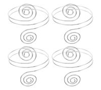 VERDANVERSE 4pcs Adjustable Boho Upper Arm Cuff Bracelet Metal Spiral Snake Coil Armlet with Smooth Polished Edges Punk Gothic Style Armband Jewelry for Women Men Cosplay and Dress Up