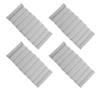 VERDANVERSE 4PCS Adjustable Camera Bag Insert with Padded Shockproof Dividers for DSLR Lens Protection Lightweight Organizer for Photographers Grey Compartment Partition for Travel and Outdoor