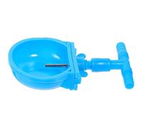 VERDANVERSE 4pcs Automatic Rabbit Water Bowls with Plastic Steel Connector, Blue Bunny Water Feeder for Small Animals Cage, Non-spill Drinking Dispenser for Pet Rabbits