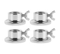 VERDANVERSE 4pcs Barbell Clamps with Secure Locking Mechanism and Quiet Operation, Steel Dumbbell Lock Clamp for Fitness and Home Use, Threaded Bar Collar Nuts for Reliable Weightlifting Clips