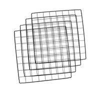 VERDANVERSE 4pcs Black Iron Mesh Pet Fence Panels DIY Dog Rabbit Cage Divider Protective Mesh Sheets for Home Pet Isolation and Playpen Expansion