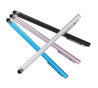 VERDANVERSE 4pcs Capacitive Stylus Pen and Tablet Writing Pen for Touch Screens for Phones and Tablets in Black Silver Pink and Blue Suitable for Digital Art and Note Taking
