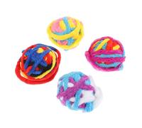 VERDANVERSE 4Pcs Cat Chasing Balls with Tails Interactive Indoor Pet Stimulating Hunting Instinct for Playful Cats and Kittens Enhancing Exercise and Bonding