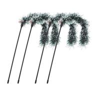 VERDANVERSE 4Pcs Christmas Themed Cat Teaser Set with Bell, Interactive Teasing Sticks for Indoor Cats Play and Exercise