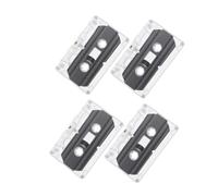 VERDANVERSE 4Pcs DIY Blank Cassette Tapes Vintage Audio Recording Tapes for Creative Decoration Party Greetings and Home Wall Art Crafting
