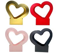 VERDANVERSE 4pcs Flower Tote Bag Heart Shaped Floral Case Handheld Bouquet Box for Wedding Floral Packing Box