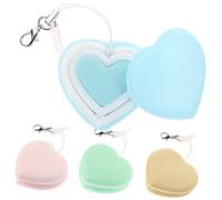 VERDANVERSE 4Pcs Heart Shaped Screen Cleaning Cloths Gentle Lens Wipes for Eyeglasses Electronics Compact Lightweight for Mobile Phones Cameras More Random Colors