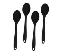 VERDANVERSE 4pcs Heat Resistant Silicone Cooking Spoons with Nonslip Handles for Mixing Serving Stirring Nonstick Kitchen Utensils for Safe Use Nonstick Cookware Easy to Clean and