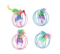 VERDANVERSE 4pcs Interactive Mouse Toys for Cats Plush Rat Teasing Design to Cats Promote Exercise and Mood Stability