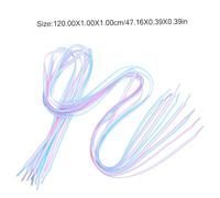 VERDANVERSE 4pcs Lgbt Bisexual Lesbian Flat Shoelaces Slightly Elastic Replacement Laces for Sports Sneakers Pride Colors White Blue Pink