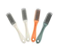 VERDANVERSE 4pcs Long Handle Shoe Cleaning Brush Laundry Washing Brush for Shoes Washing Clothes Fluff Removal Random Color