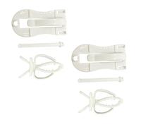 VERDANVERSE 4pcs Parrot Vegetable and Fruit Clips Multi-functional Fixed Bird Cage Supply Accessories Cuttlefish Bone Clip and Vegetable Set for Pet Birds Random Style