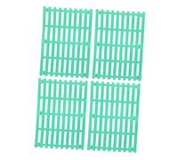 VERDANVERSE 4PCS Plastic Rabbit Cage Mat with Paw-friendly Feet Pads Small Animal Floor Mats for Dogs Bunnies Hamsters Chinchillas Rapid Urine Drainage DIY Cut to Fit Various Cage