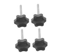 VERDANVERSE 4pcs Plum Blossom Knurled Tightening Knobs Hand Tightening Screws for Walker Replacement Parts Metal and Plastic Drive Wheelchair Hardware Platform Attachment for Elderly Outdoor
