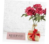 VERDANVERSE 4pcs Reserved Seating Signs Rose Gold Reservation Plaques for Wedding Restaurant Guest Management Clear Easy to Read Reserved Table Signs for Special Events