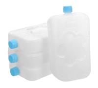 VERDANVERSE 4pcs Reusable Freezer Packs for Air Conditioner Fans Leak Resistant Ice Blocks Cooler Packs Compact Fresh Keeping Ice Cases for Lunch Boxes Camping and Home Cooling