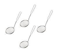 VERDANVERSE 4Pcs Small Stainless Steel Mesh Strainer Spoons for Hot Pot Cooking Food Grade Multi Function Filter Scoops High Temperature Resistant Kitchen Cookware
