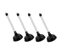VERDANVERSE 4pcs Toilet Air Plunger with Strong Suction Power Rubber Pump for Bathroom and Kitchen Drain Unblocking Ergonomic Handle for Easy Use Efficient Clog Remover Tool