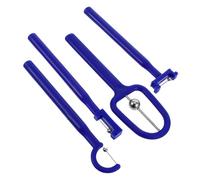 VERDANVERSE 4pcs Tongue Trainer Set for Adults and Portable Oral Muscle Exercise Tool Stainless Steel and Plastic Tongue Tip Lateralization Elevation Strengthening Speech Therapy Blue