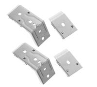 VERDANVERSE 4pcs Vertical Blinds Replacement Hardware L-Shaped Alloy Mounting Bracket with Swivel Design, Fast Setup Blind Repair Parts for Window Shades in Residential or Hotel Use